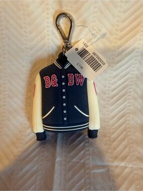 BNWT Bath & Body Works Varsity Letter Jacket Hand Sanitizer Holder Blue & Red